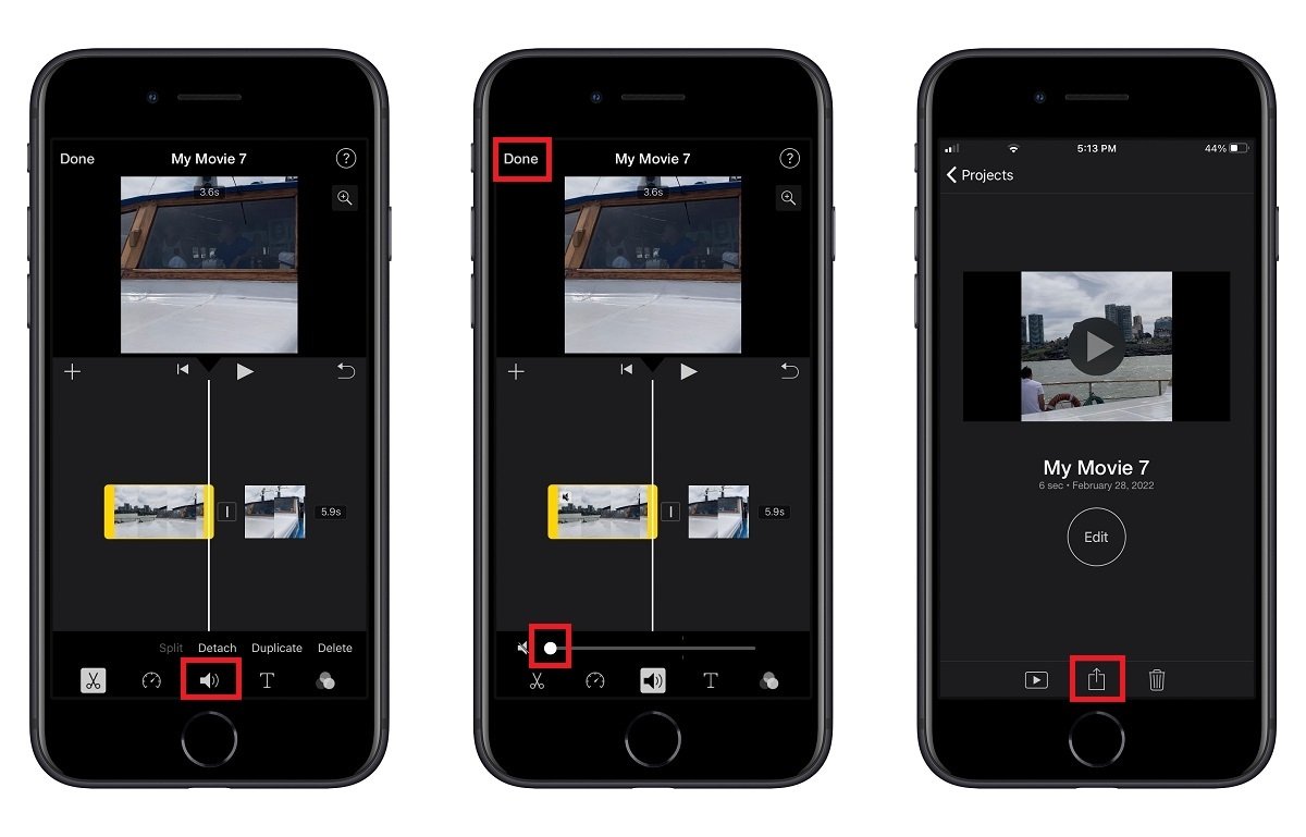 Cara menghapus suara dari video di iPhone