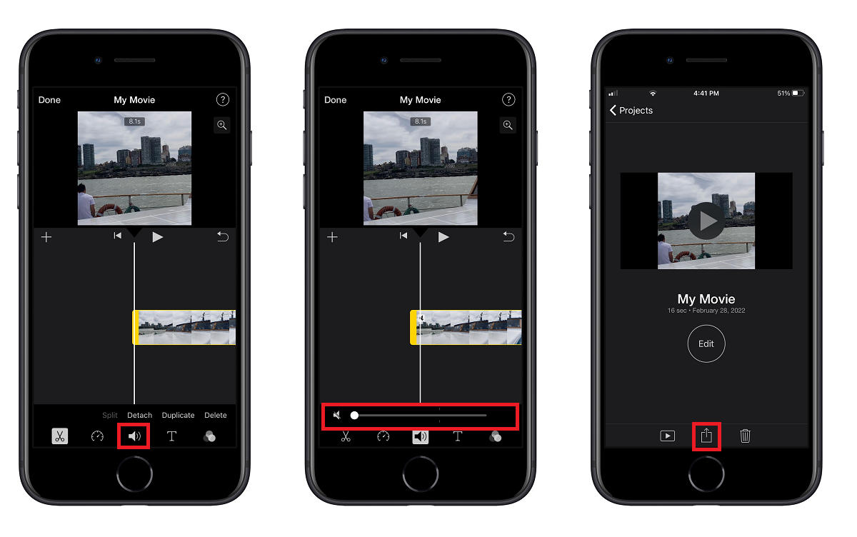 Cómo quitar el sonido a un vídeo desde el iPhone