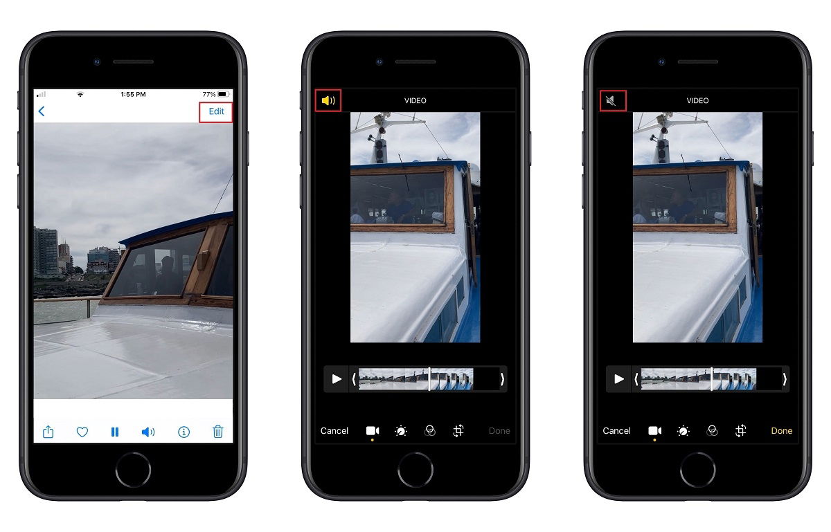 Cómo quitar el sonido a un vídeo desde el iPhone