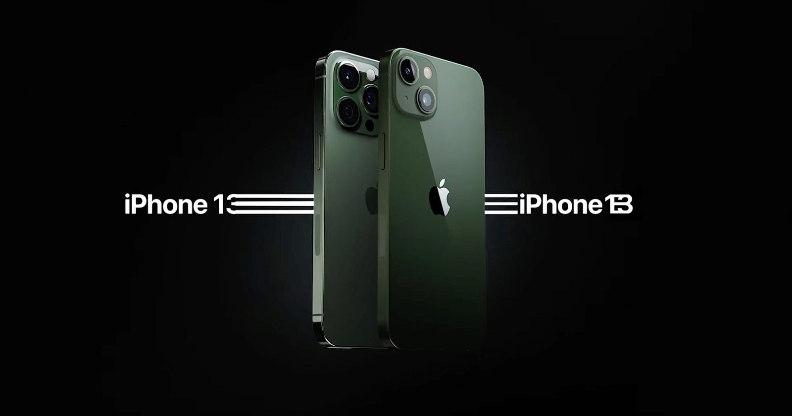iPhone 13 y iPhone 13 Pro en color verde