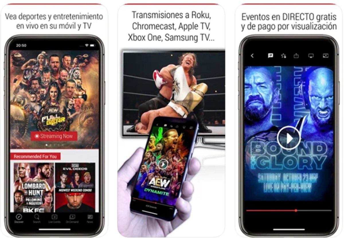 FITE: vea deportes y entretenimiento en vivo desde el móvil