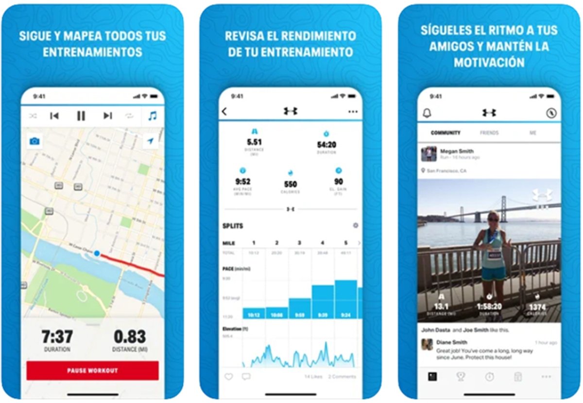 Map My Run by Under Armour: track and map all your workouts