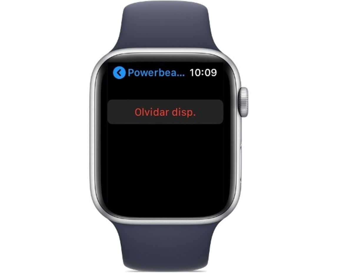 Olvidar dispositivo en el Apple Watch