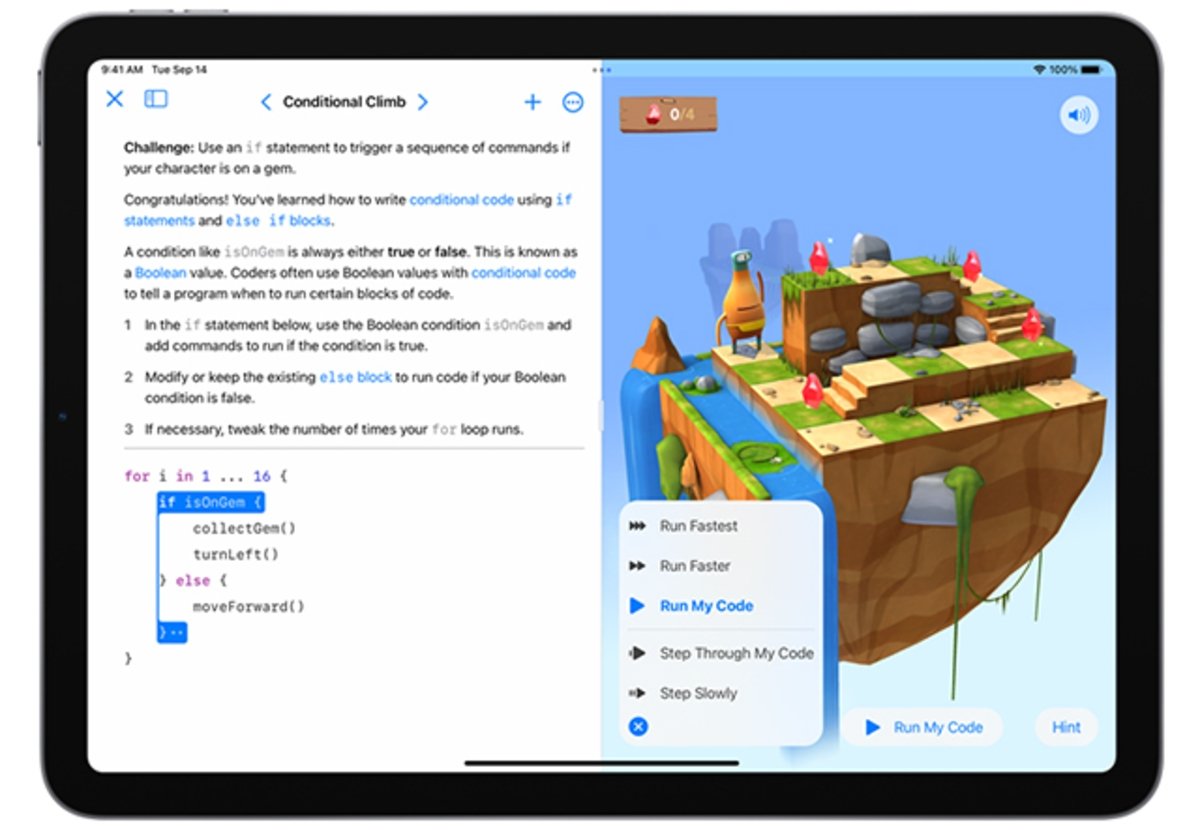 Swift Playgrounds: desarrolla aplicaciones reales y funcionales con rompecabezas
