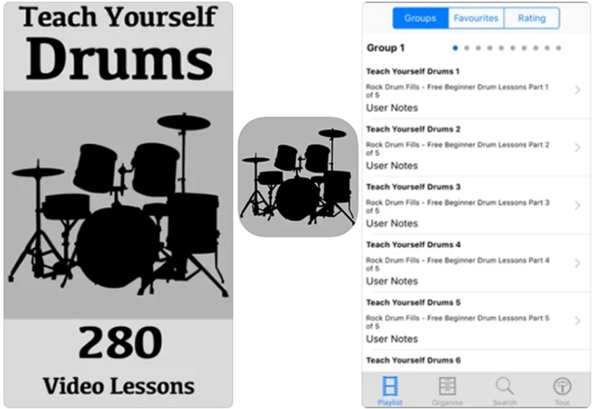 Teach Yourself the Drums: Collection of 280 Video Tutorials
