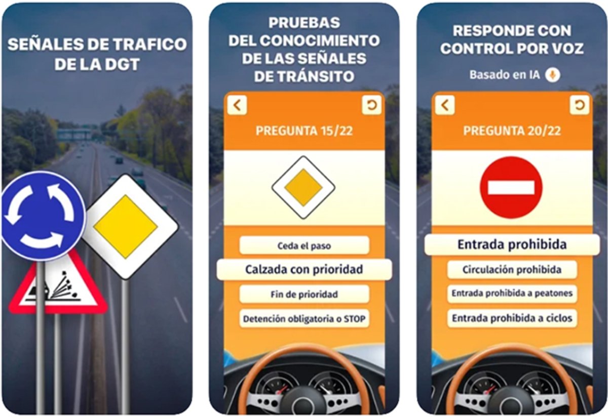 Test Autoescula: pruebas del conocimiento de las señales de tránsito