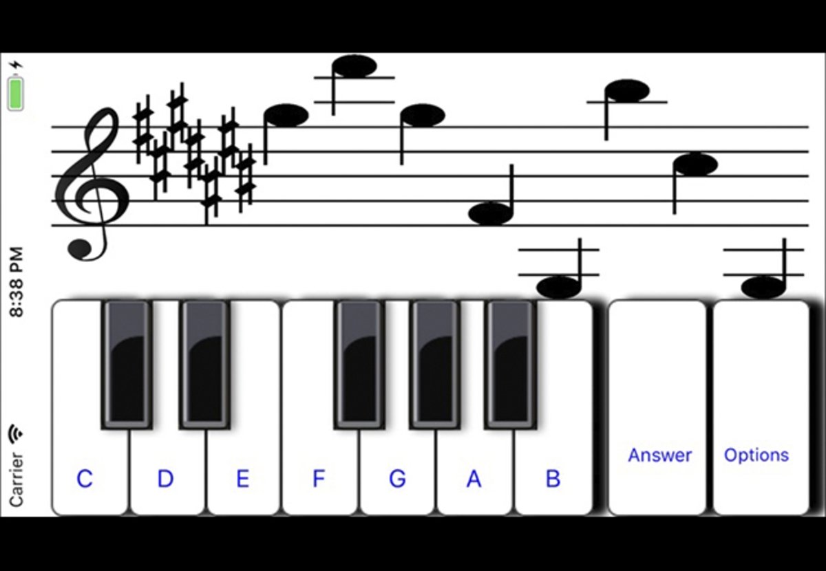 ¼ learn sight-reading music teacher: to read music in G and F