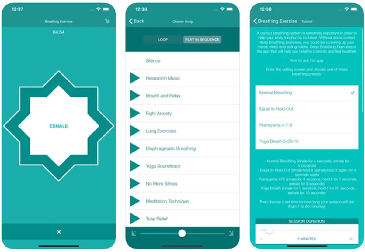 ‎Ejercicios de Respiración Deep: técnicas y rutinas para respirar mejor