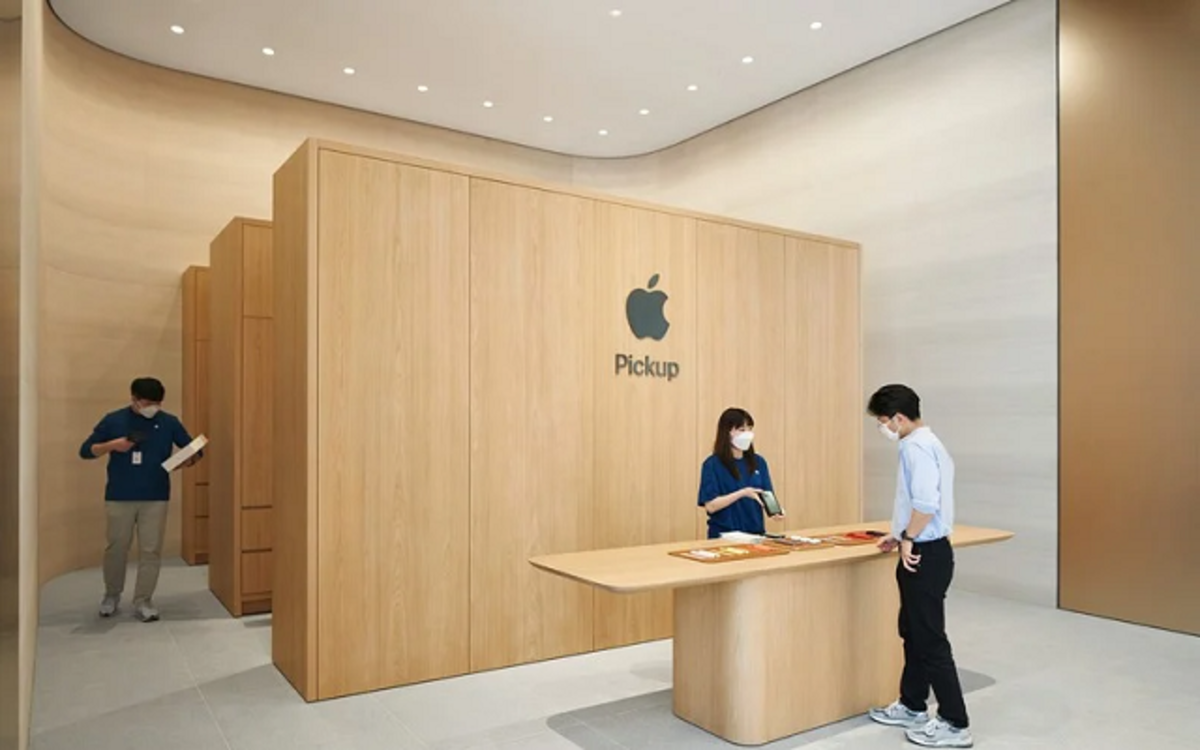 New images of the spectacular Apple Myeongdong in South Korea