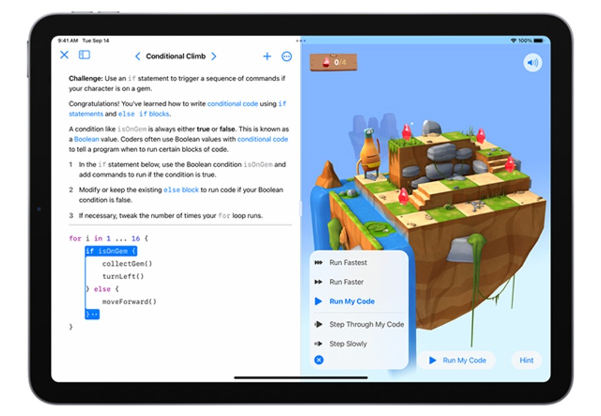 ‎Swift Playgrounds: programa de forma fácil y sencilla  con esta app
