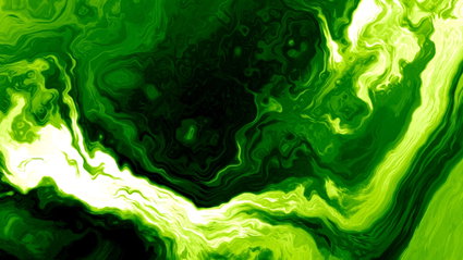 Green fluid background