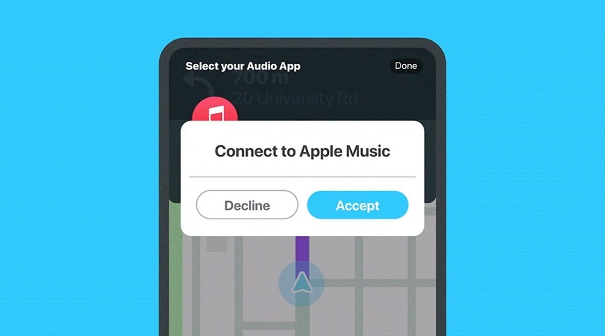 Waze ya es compatible con Apple Music y cuenta con un reproductor integrado