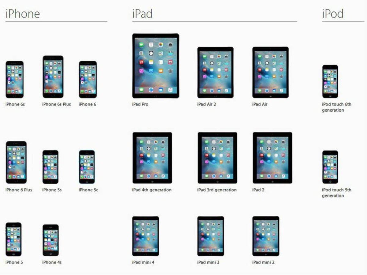dispositivos compatibles con iOS 9