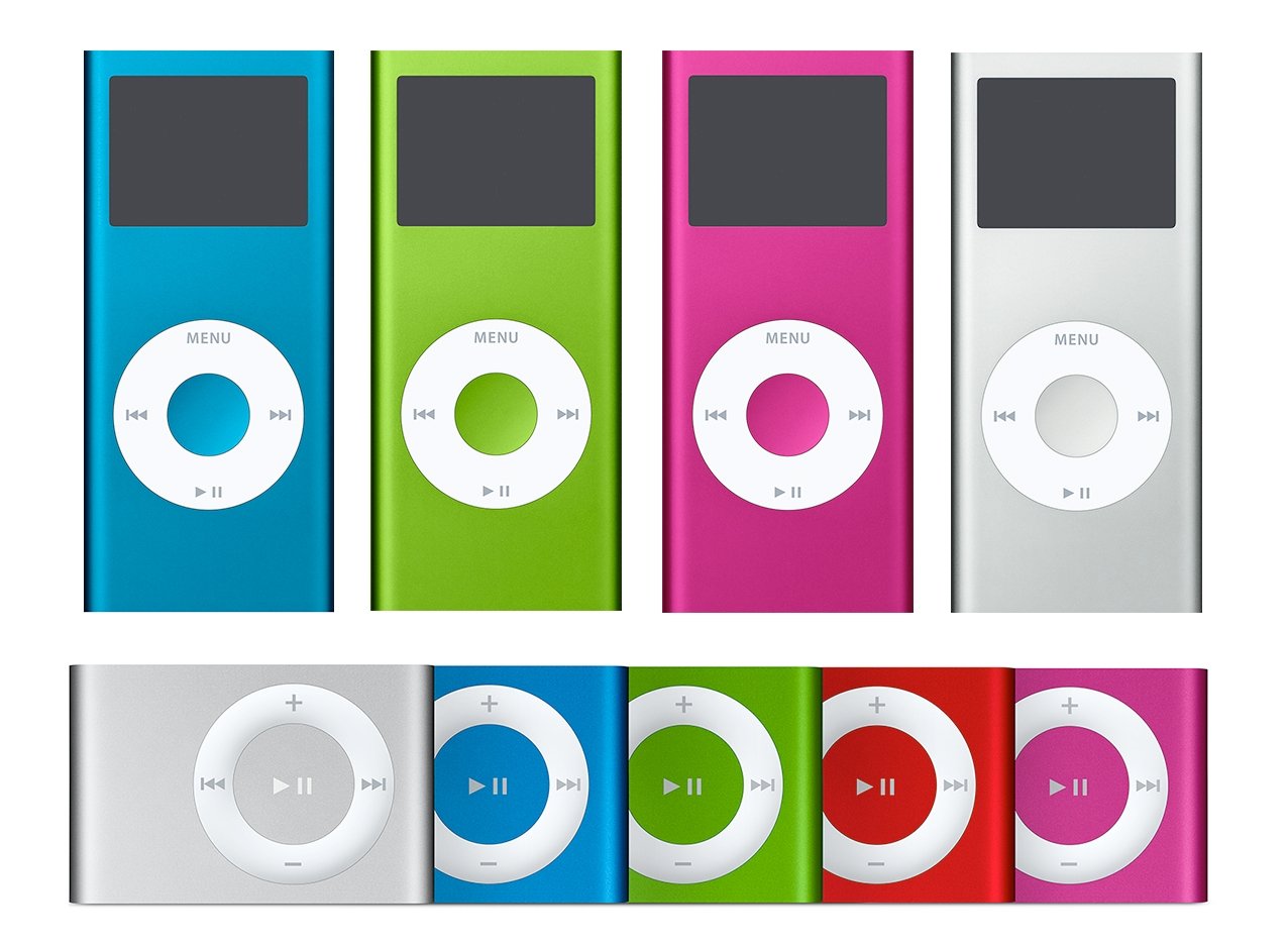 iPod nano 2 y iPod shuffle 2