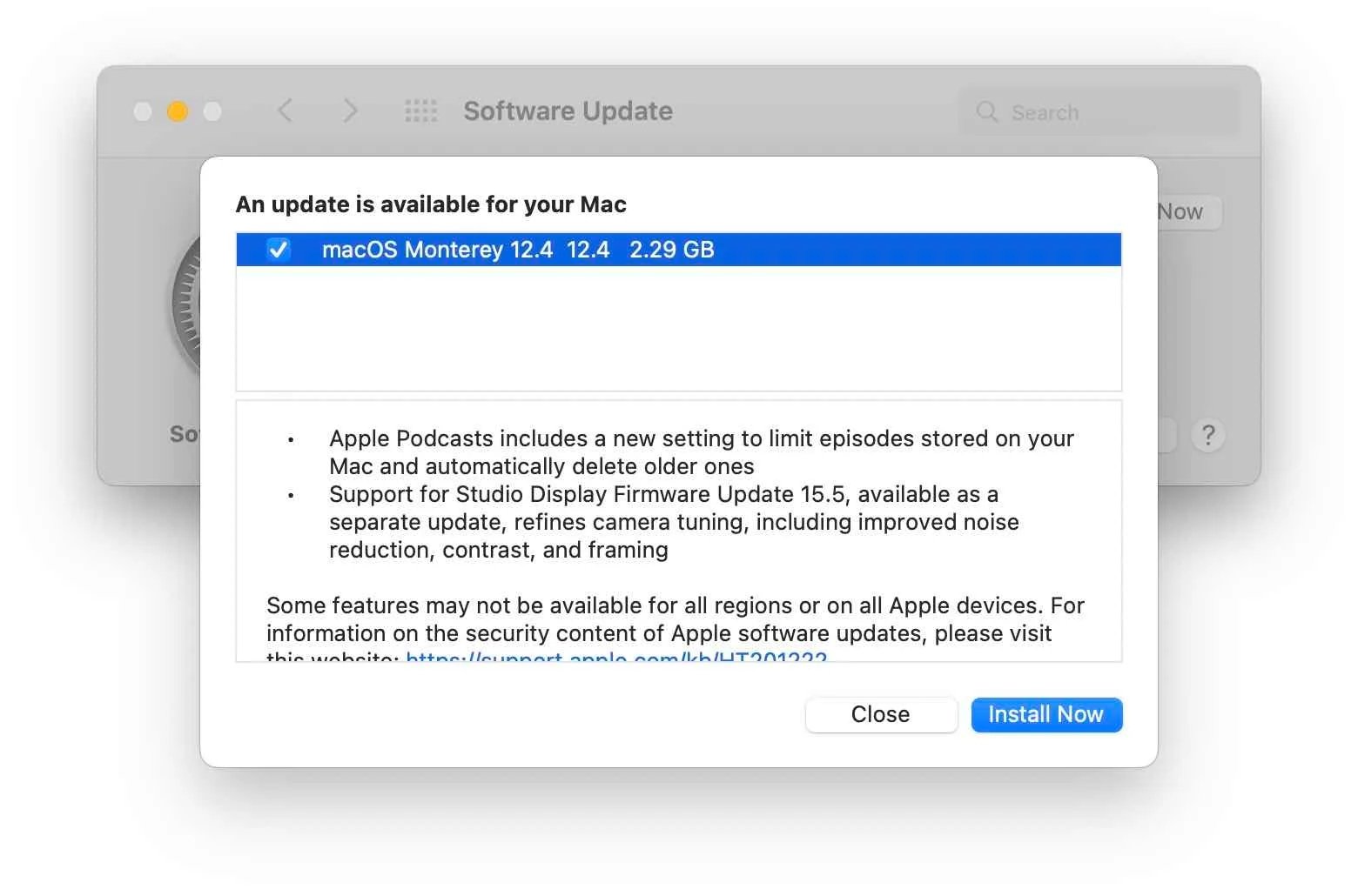 macOS 12.4 versión final