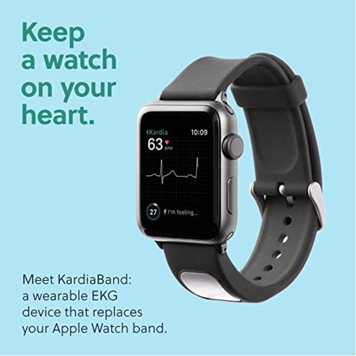 KardiaBand en un Apple Watch