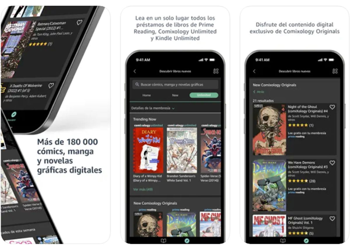 Comixology: comics, mangas y novelas gráficas digitales