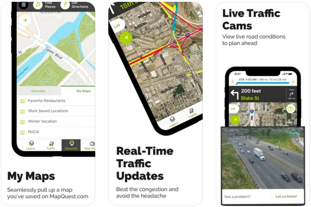 MapQuest GPS Navigation & Maps: evita los atascos y congestiones de las vías