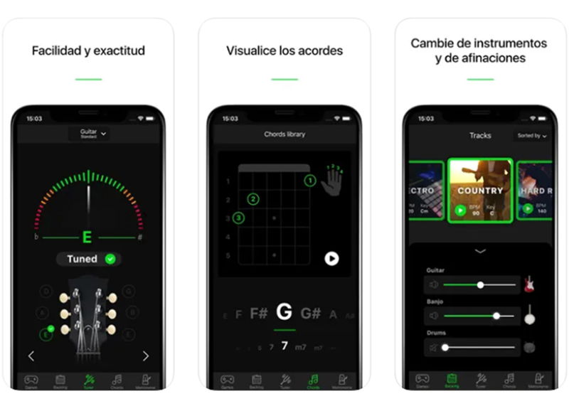 Apps para afinar tu guitarra desde iPhone