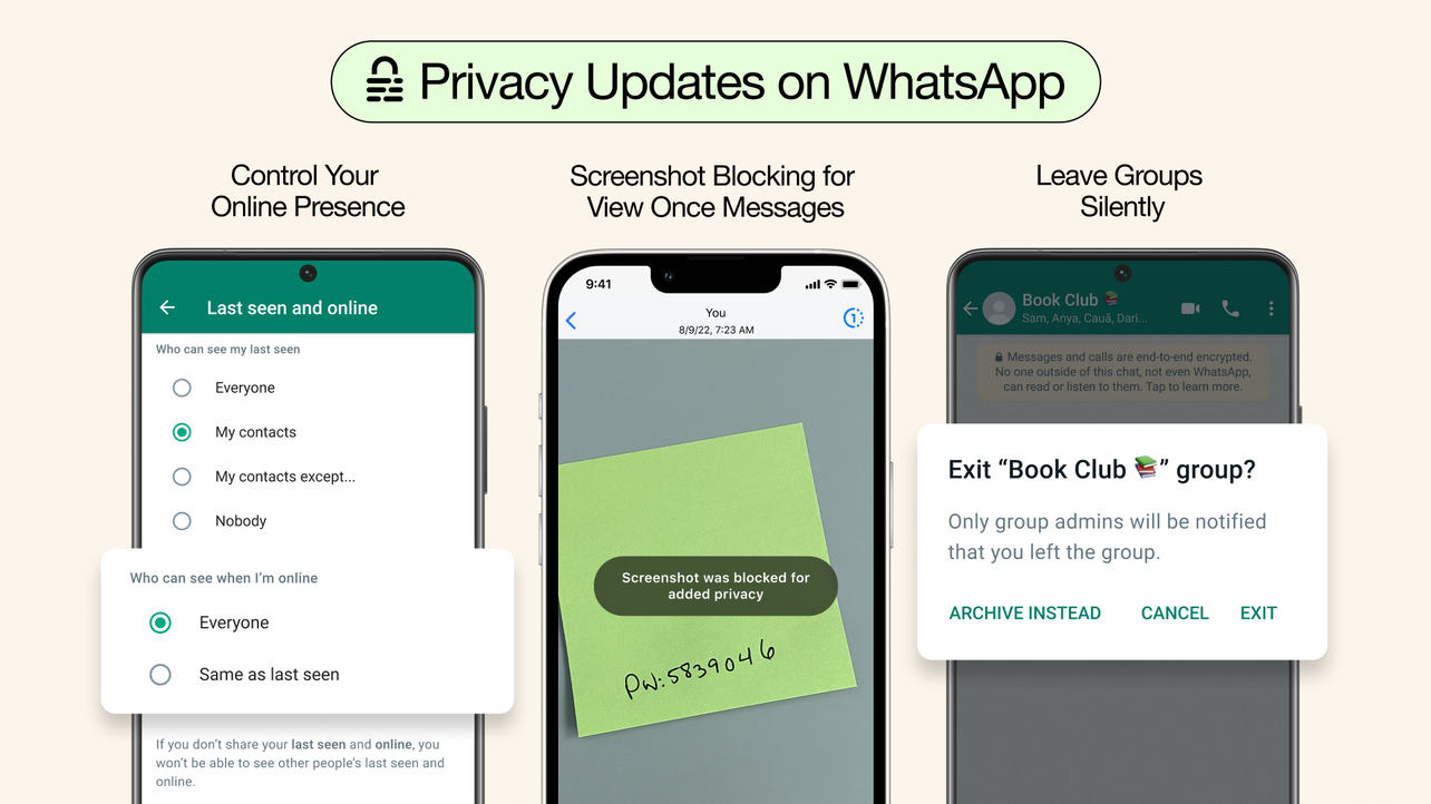 Mejoras privacidad WhatsApp