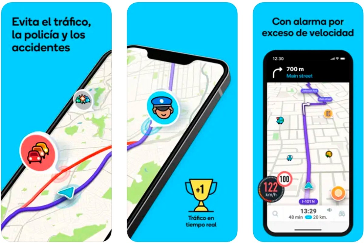 Waze: es una de las mejores aplicaciones de GPS para evitar atascos con un mapa en tiempo real