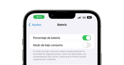 porcentaje de batería