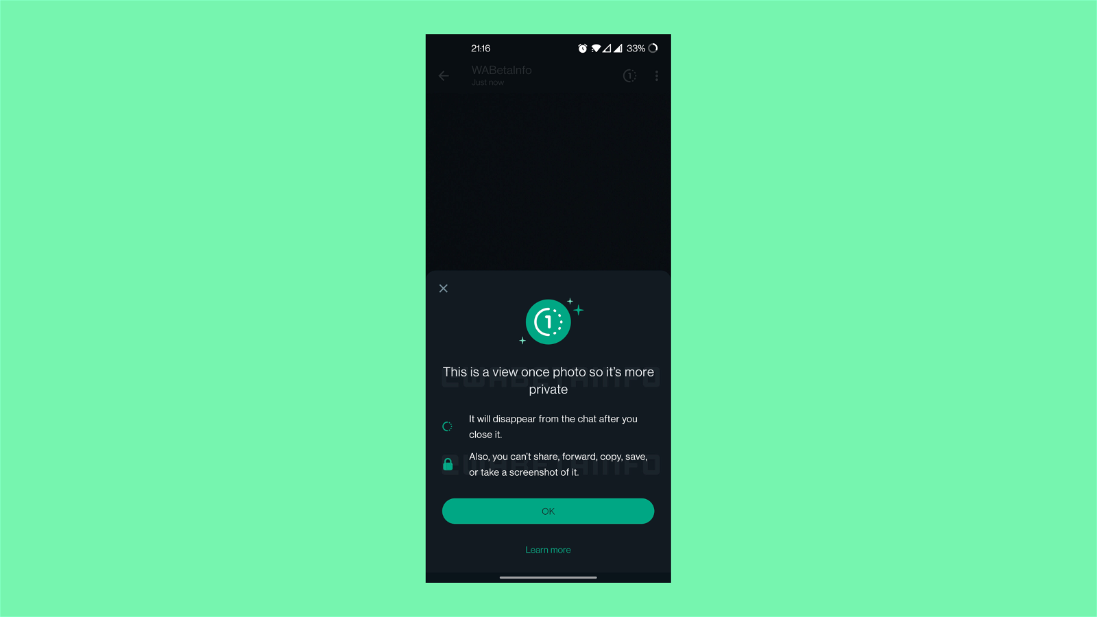 WhatsApp prohibe las capturas de pantalla en Android