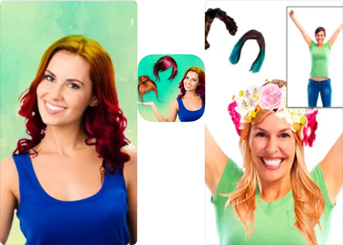 Canvi de pèl editor de fotos : talls i color de cabell nou