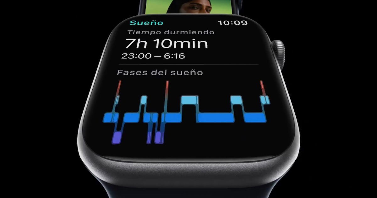 Imagen comercial del Apple Watch 8