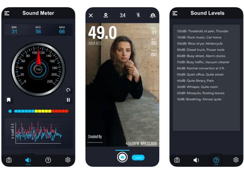 Apps to measure environmental noise level from iPhone Gadgetonus