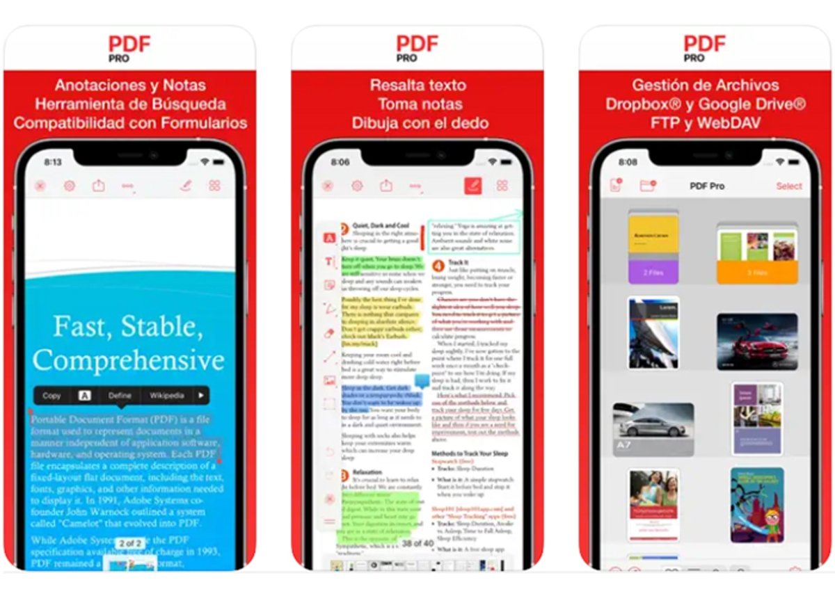 PDF Pro: resalta textos, toma notas y dibuja con el dedo