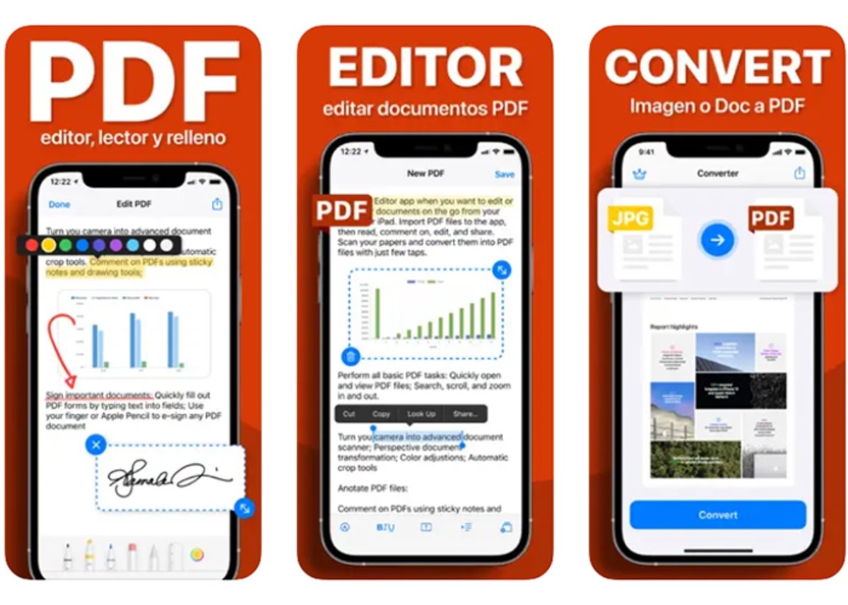 PDF: editor de documentos PDF disponible para iPhone