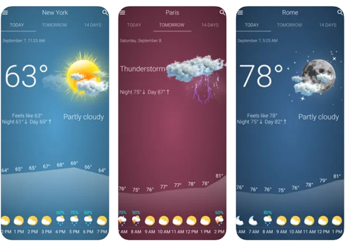 Tiempo-Espana: una buena app para configurar alertas y alarmas de lluvias desde iPhone o iPad