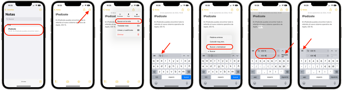 How to find and replace text in the Notes app on iPhone and iPad - Gearrice