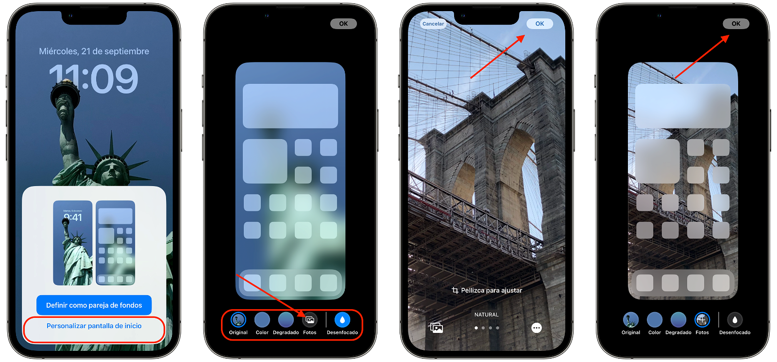 Cómo usar diferentes wallpapers en la pantalla de bloqueo y en la pantalla  de inicio del iPhone