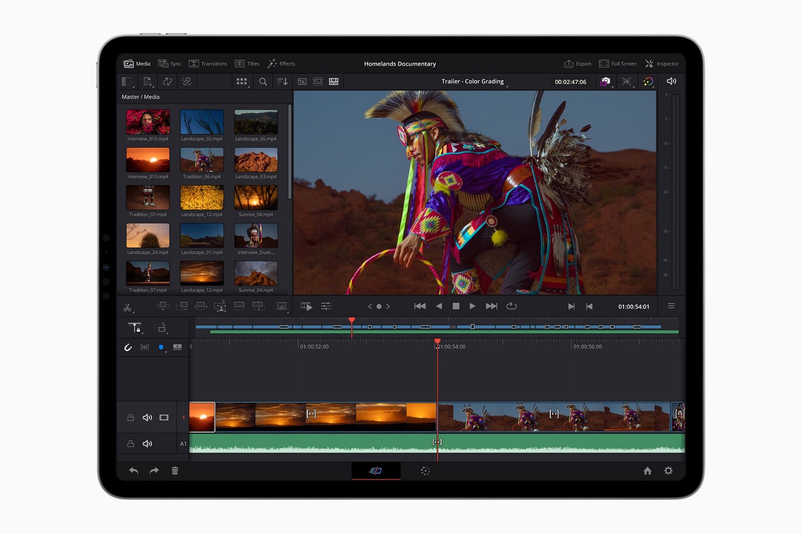 iPad Pro editando vídeo