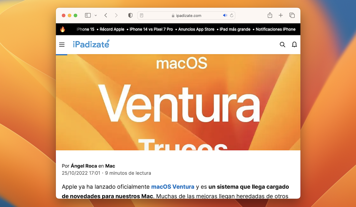 macOS Ventura