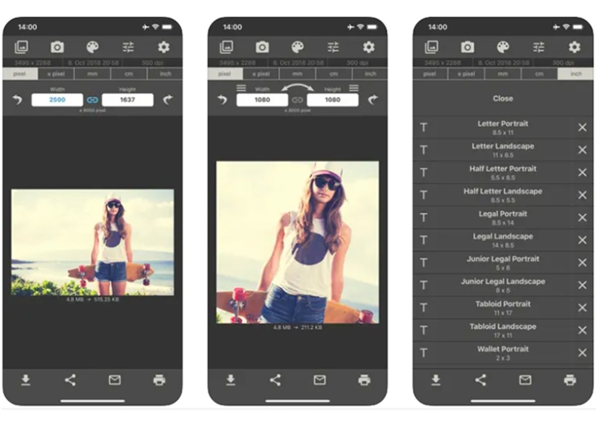 Detectable enlace Óptima 8 aplicaciones para cambiar el tamaño de las imágenes desde iPhone