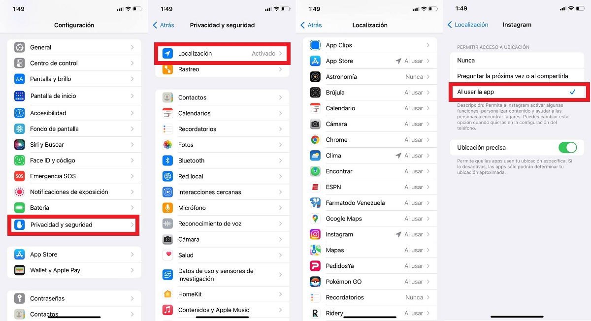 Personaliza los servicios de localizacion de las apps