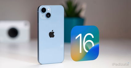Icono de iPhone con iOS 16
