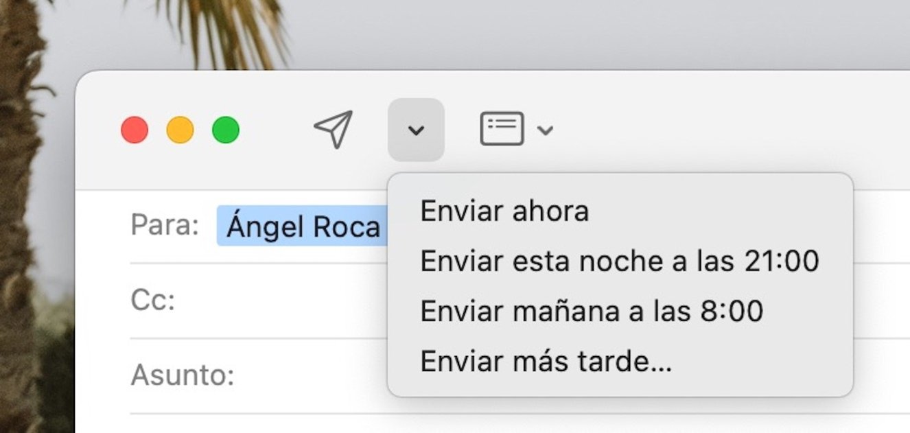 programar mail en macOS