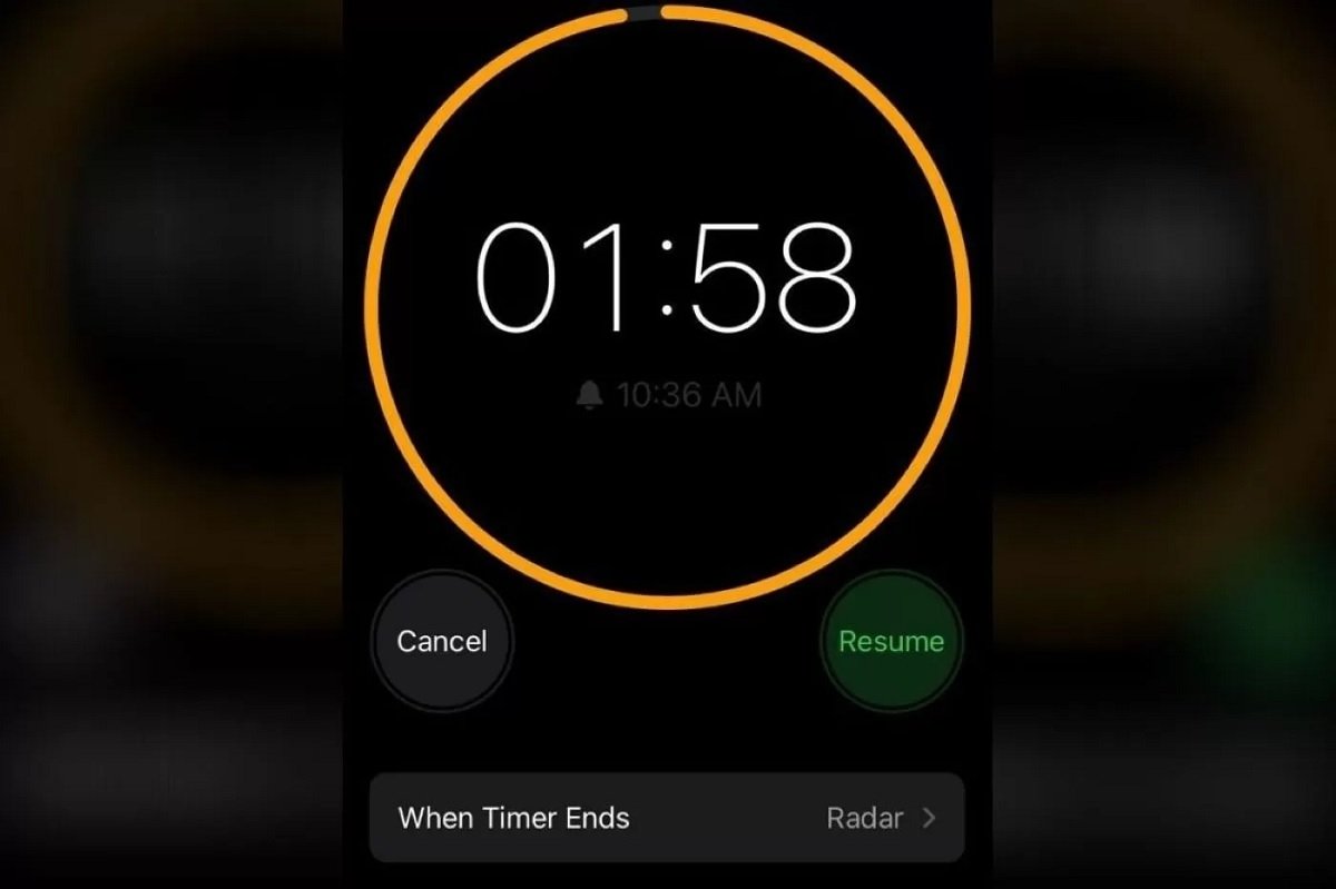 Como configurar el temporizador para que vibre y no suene en el iPhone