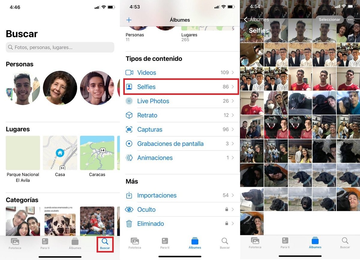 Encuentra fotos en tu iPhone por su tipo selfis, panoramicas y otros
