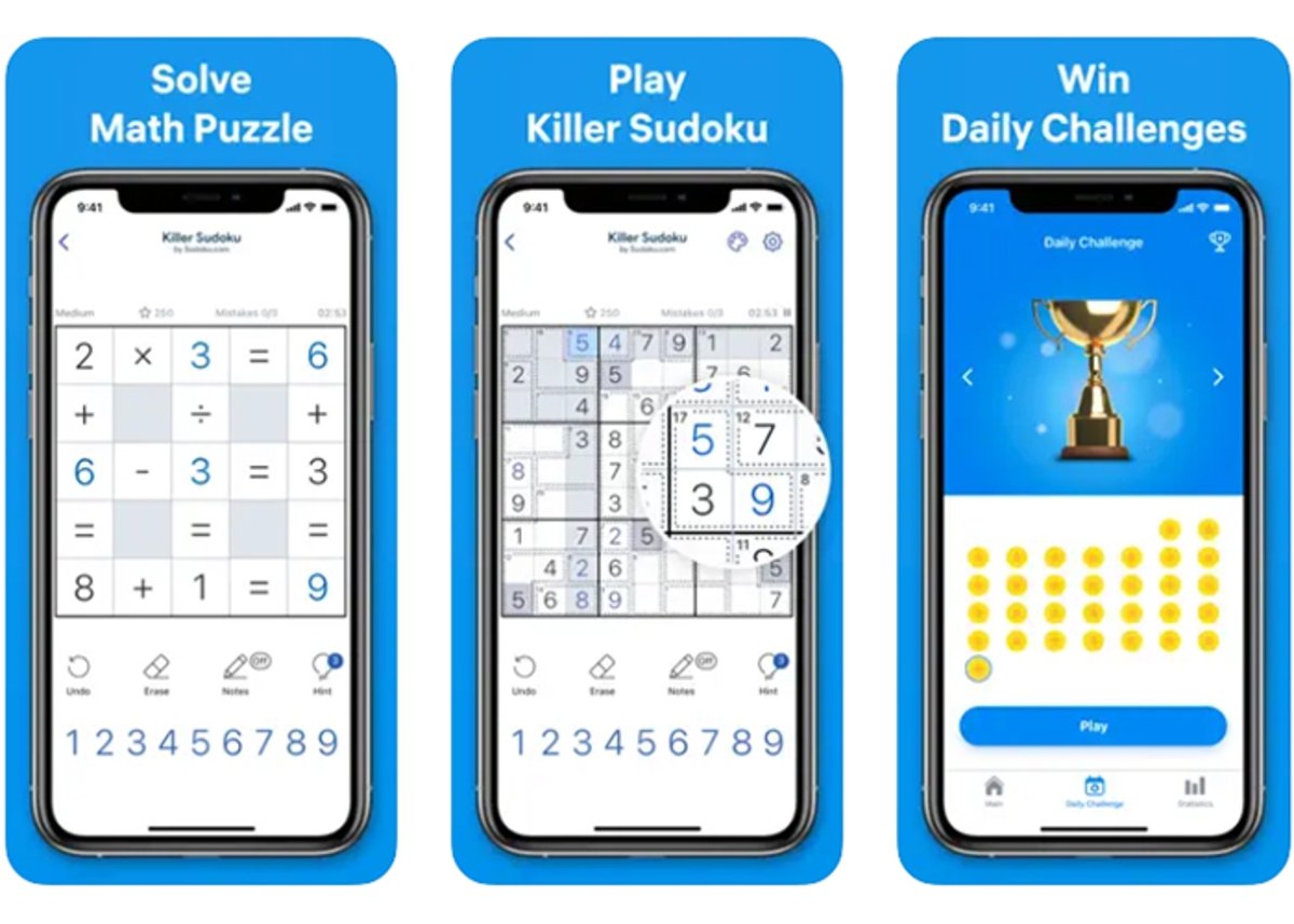Conviertete en un maestro del sudoku con Killer Sudoku by Sudoku-com