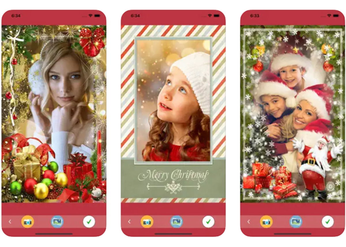 Christmas photo frame apps available for iPhone Gadgetonus