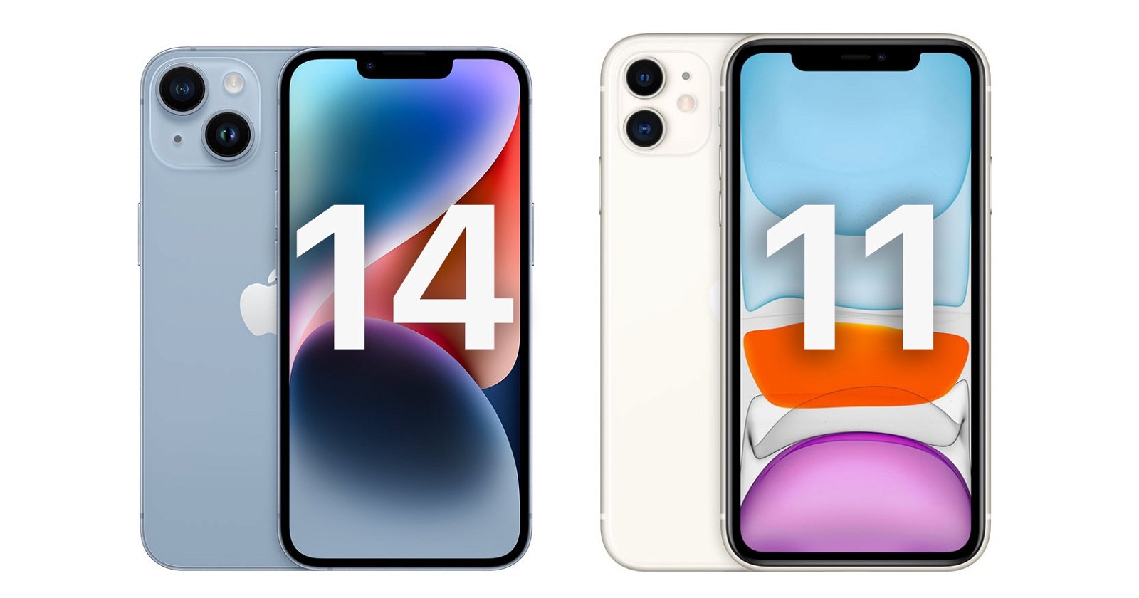 iPhone 14 y iPhone 11