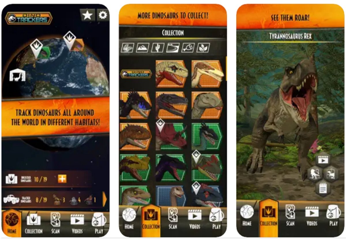 Jurassic World Facts: una aplicación sobre diferentes tipos de dinosaurios
