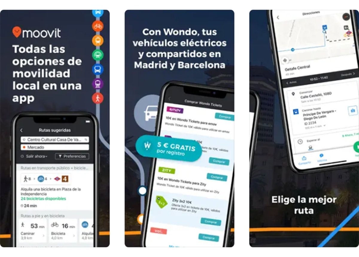Moovit: todas las opciones de movilidad local en una sola app