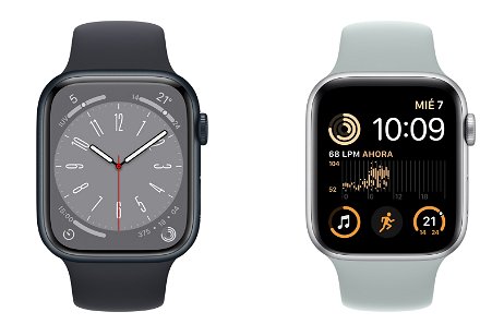 Apple Watch Series 8 vs Apple Watch SE 2, ¿cuáles son las diferencias?