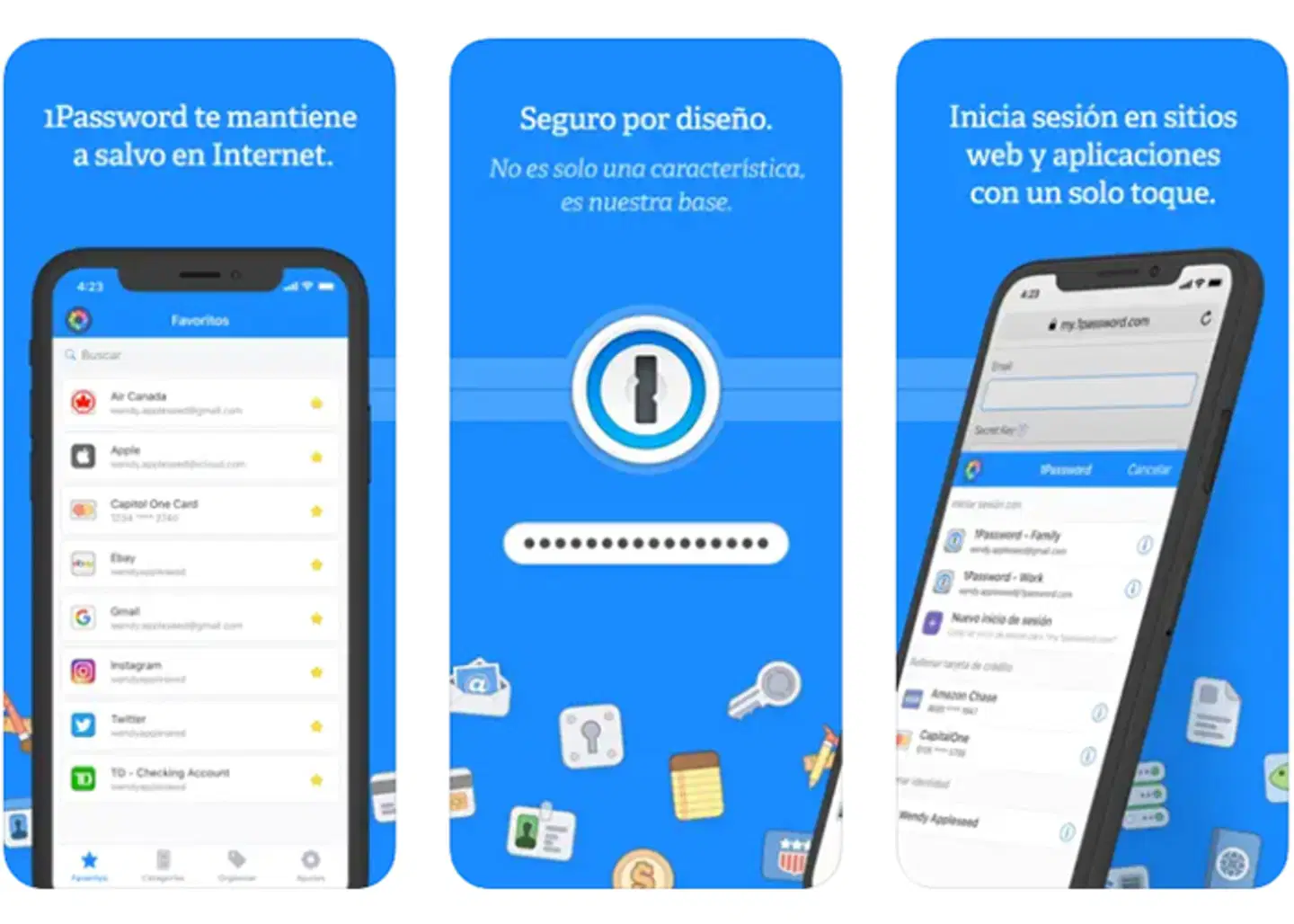 1Password: contraseñas más seguras